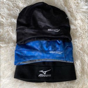 Lot of 3 running hats